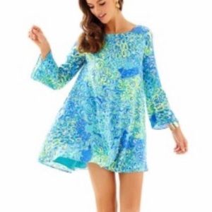 EUC Lilly Pulitzer Lilly’s Lagoon Colette Swing Dress